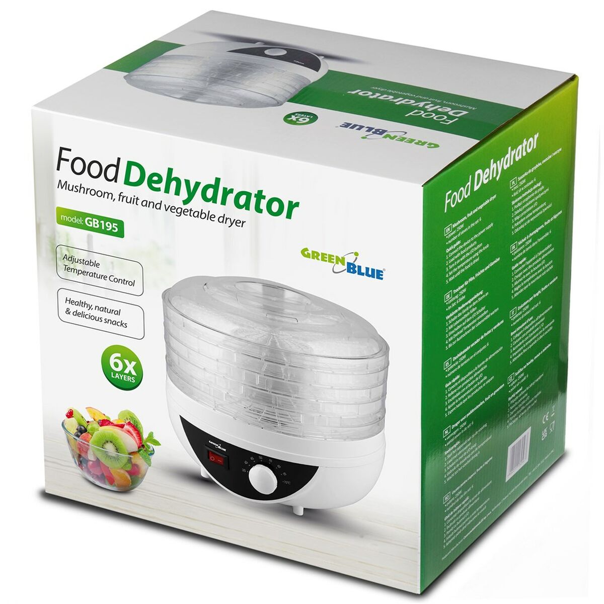 Food Dehydrator Greenblue GB195 250 W-7