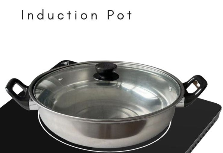 Stainless Steel Stock Pot - Heavy Duty Induction Cooking Pot with Visible Lid for Pasta, Soup, Spaghetti, Nonstick Thick Bottom Big Stockpot, Deep Cookware for Canning, Boiling, Simmer-0